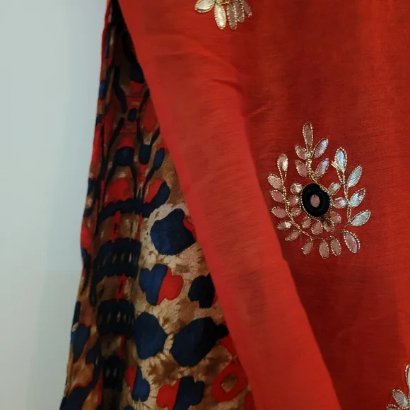 Gota Patti Lehenga Style Kurta - Picture 11 of 14